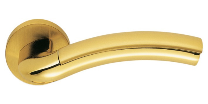 Дверна ручка Colombo Design Milla LC 31 полірована латунь/матове золото (10967) фото №1