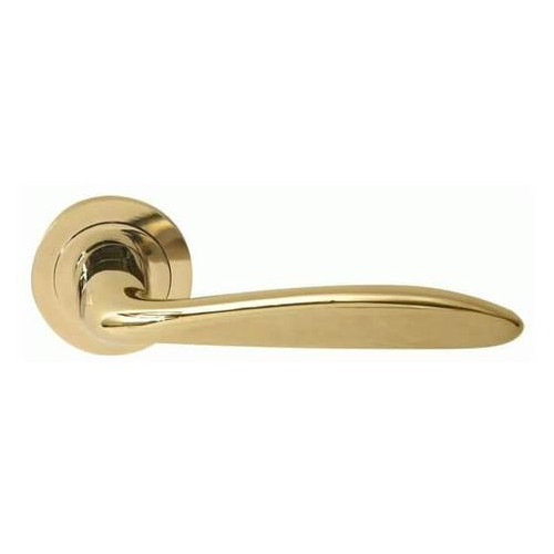 Дверна ручка RDA Stella PVD c накладками-поворотниками титановое золото фото №1