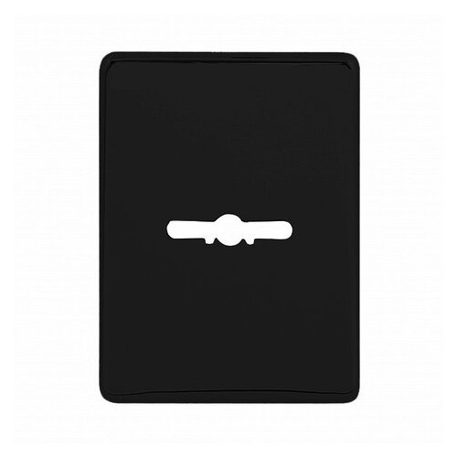 Декоративна накладка квадратна під сувальдний ключ чорний (52345) фото №2