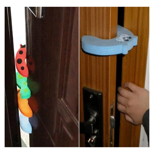 Блокатор для дверей KeyBox Звірята Різнокольоровий 5 шт. (306-2019) фото №3