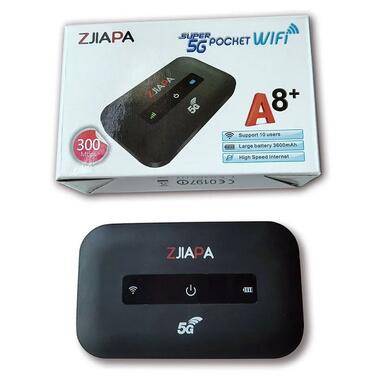 Роутер 4G LTE WiFi Zjiapa A8 PLUS швидкість до 300 Мбіт/с (Чорний) фото №3