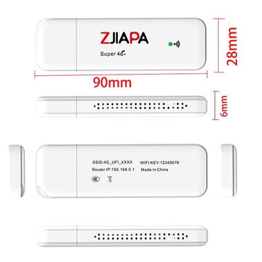 Модем USB 3G/4G Zjiapa Z9 c завантаженням до 150 Мбіт/с (Білий) фото №2
