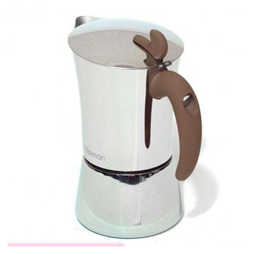 Гейзерная кофеварка из нержавеющей стали Fissman на 4 чашки 240 мл 9414 фото №1