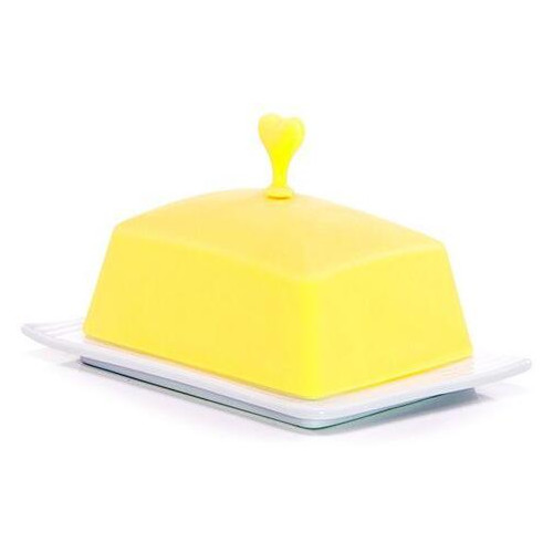 Масленка силиконовая прямоугольная Fissman желтая 18x11 см AY-7410.BD фото №3