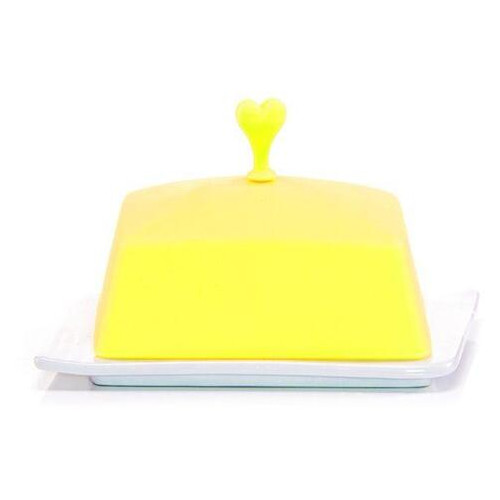 Масленка силиконовая прямоугольная Fissman желтая 18x11 см AY-7410.BD фото №2