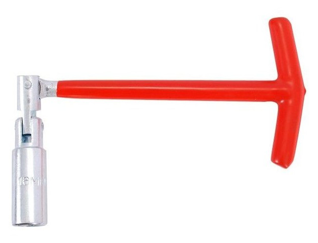 Свічковий ключ Т-подібний із шарніром 16х250 мм Intertool HT-1717 фото №1