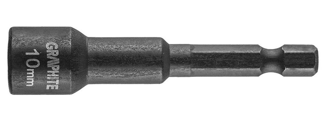 Головка торцева Graphite ударна з магнітом 10 мм сталь S2 (56H552) фото №1