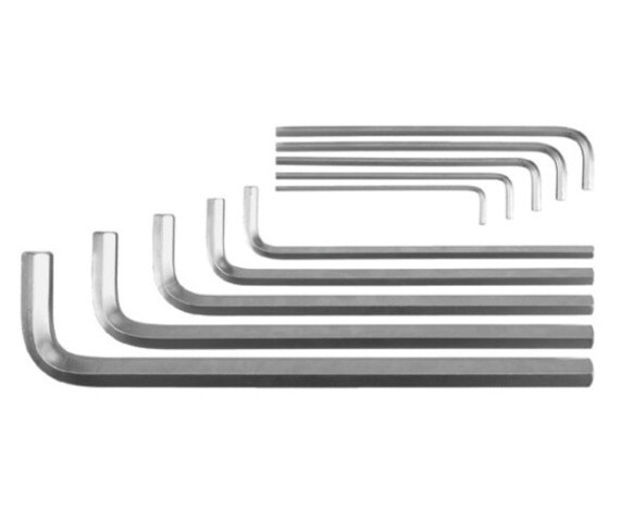 Набір шестигранних ключів Yato Г-подібних М3-17мм 10шт (YT-0519) фото №1