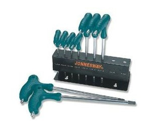 Комплект угловых ключей Torx Jonnesway Т10-Т50 9 предметов S2 материал (H10MT09S) фото №2