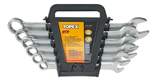 Набір ключів комбінованих Topex 6-22 мм, 12 шт (35D757) фото №1