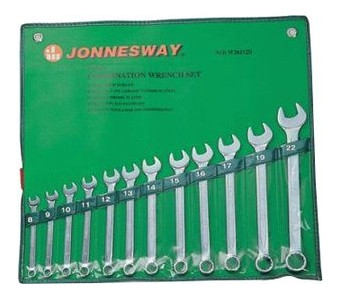 Набор ключей комбинированных Jonnesway 8-22мм, 12 предметов (W26112S) фото №1