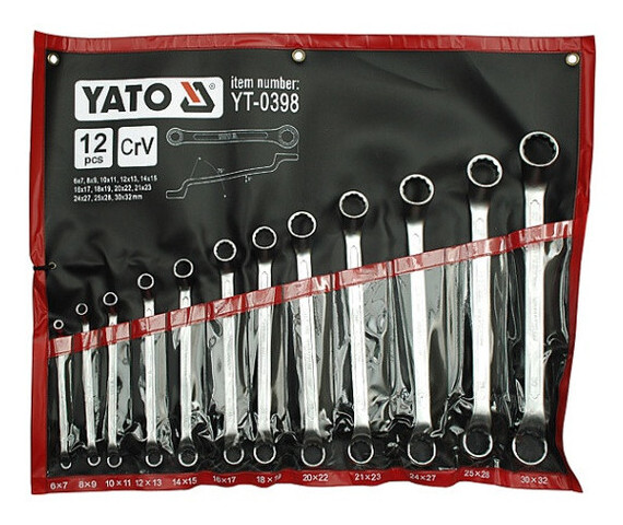 Набір ключів накидних Yato М6-32мм 12шт (YT-0398) фото №1