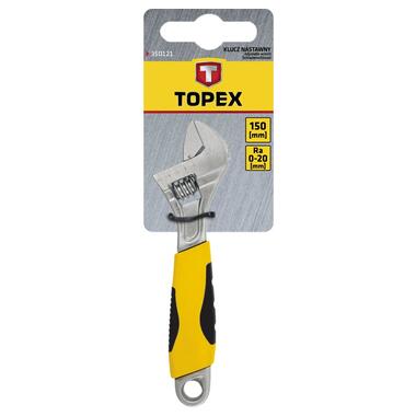 Ключ розвідний Topex – 150 мм (0-20 мм) | 35D121 фото №2