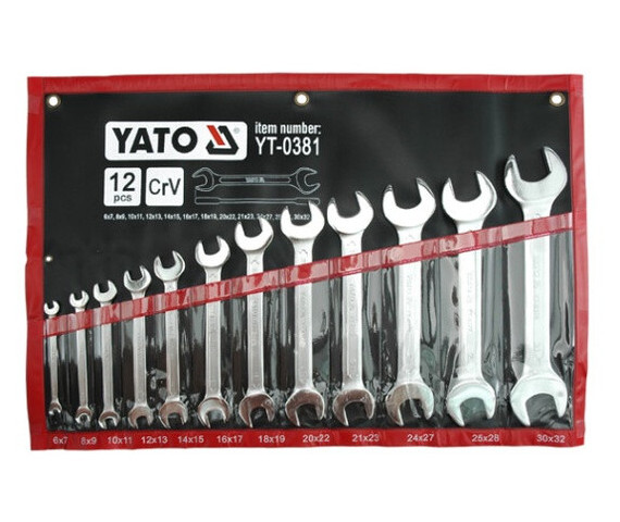 Набір ключів рожкових Yato М6-32мм 12шт (YT-0381) фото №1