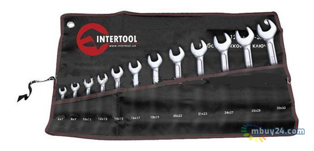 Набір ключів ріжкових 12шт 6-32 мм Intertool XT-1103 фото №1