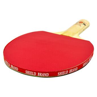 Ракетка для настільного тенісу FDSO Shield Brand MT-8389 Чорно-червоний (60508617) фото №4