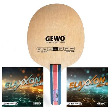 Ракетка для настольного тенниса Gewo Allround Classic, Elaxxon 50.0 + 45.0 ST (1163900001) (931904) фото №1