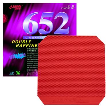 Накладка DHS 652 Soft 2.2 мм Червоний фото №1