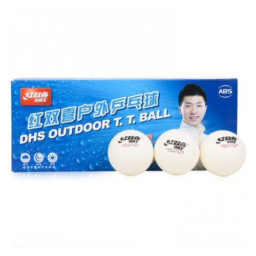 М'ячі для настільного тенісу DHS Cell-Free Dual Outdoor фото №1