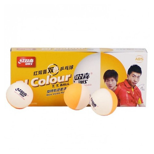 М'ячі для настільного тенісу DHS Cell-Free Dual BI Colour фото №3