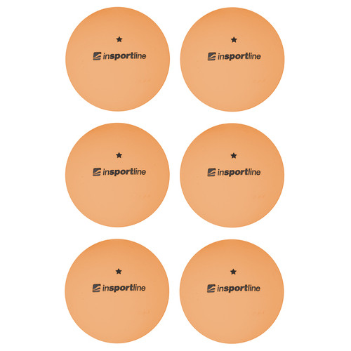 М'ячі для настільного тенісу inSPORTline Elisenda S1 6 шт/помаранчеві (21566) фото №1