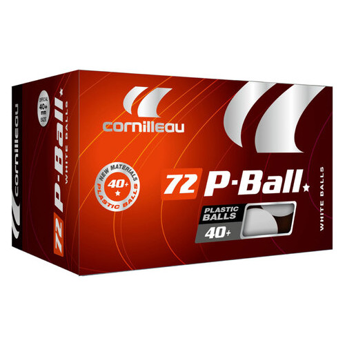 Мячи для настольного тенниса Cornilleau P-BALL белый 72 шт. фото №3