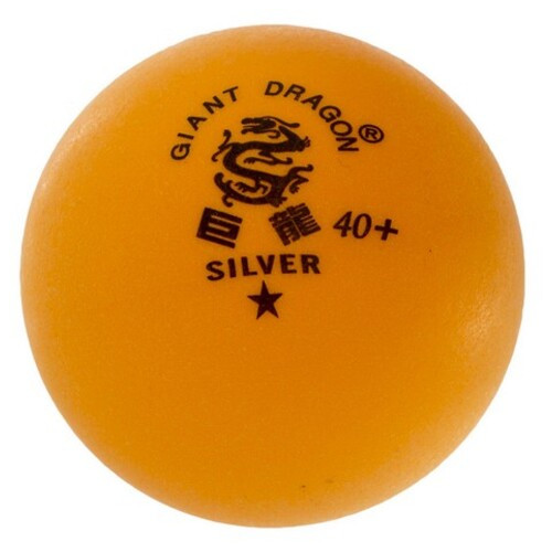 Набір м'ячів для настільного тенісу FDSO Giant Dragon Silver MT-6562 Помаранчевий 6шт (60508456) фото №3