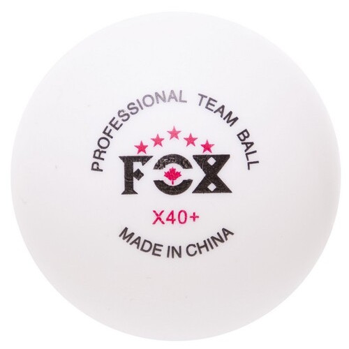 Набір м'ячів для настільного тенісу FDSO Fox T005 Білий 3шт (60508450) фото №3