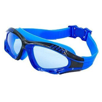 Окуляри-напівмаска для плавання з берушами PL-9900 Синьо-чорний (60429046) фото №1
