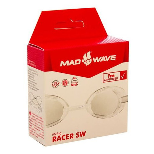 Окуляри для плавання Mad Wave стартові Racer SW M045503 Помаранчевий (60444135) фото №6