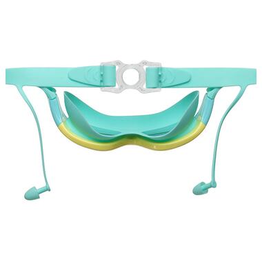 Окуляри-полумаска для плавання дитячі з берушами FDSO 9200 Бірюзовий (60508807) фото №4