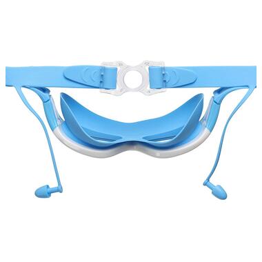 Окуляри-полумаска для плавання дитячі з берушами FDSO 9200 Блакитний (60508807) фото №4