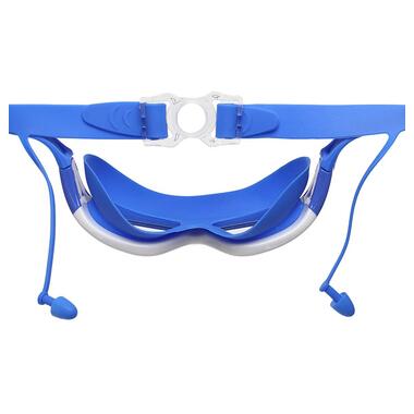 Окуляри-полумаска для плавання дитячі з берушами FDSO 9200 Синій (60508807) фото №4