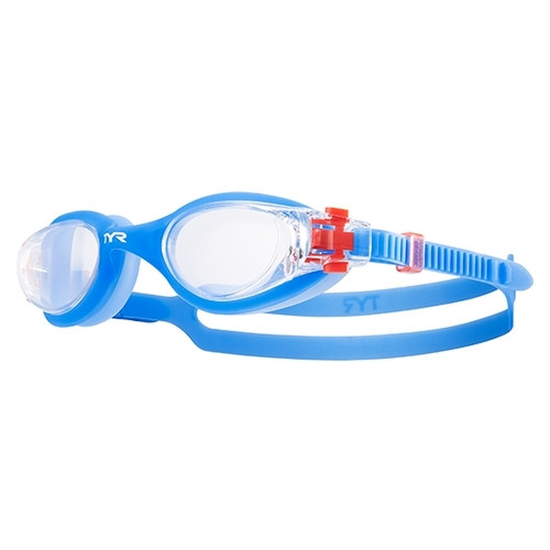 Окуляри для плавання TYR Vesi Youth Clear/Blue/Blue (105) фото №1