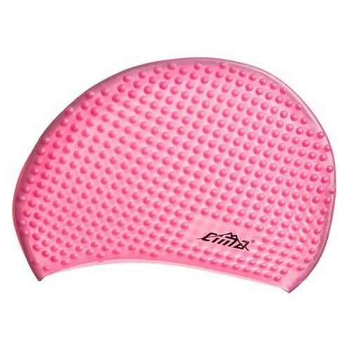 Шапочка для плавання Cima на довге волосся Bubble PL-1669 Рожевий (60437012) фото №1