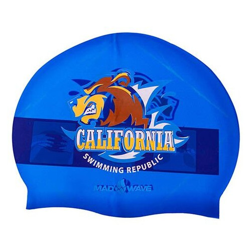 Шапочка для плавання Mad Wave California M055833000W Темно-синій (60444069) фото №1