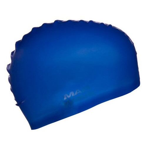 Шапочка для плавания Mad Wave Intensive Big M053112 Синий (60444158) фото №4