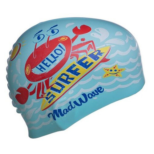Шапочка для плавання Mad Wave дитяча Junior Surfer M057912 (60444167) фото №3