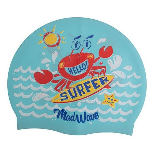 Шапочка для плавання Mad Wave дитяча Junior Surfer M057912 (60444167) фото №1