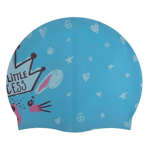 Шапочка для плавання дитяча Mad Wave Junior Little Bunny M057913 Синій (60444164) фото №2