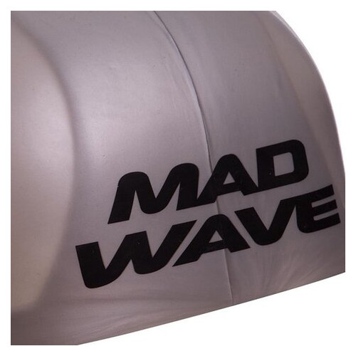 Шапочка для плавання Mad Wave R-Cap Fina Approved M053115 S Сірий (60444178) фото №4
