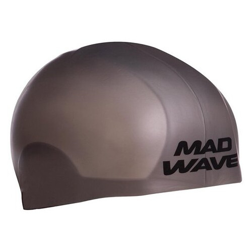 Шапочка для плавання Mad Wave R-Cap Fina Approved M053115 S Сірий (60444178) фото №1