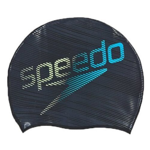 Шапочка для плавання Speedo Slogan Print Чорно-жовтий (60443005) фото №1