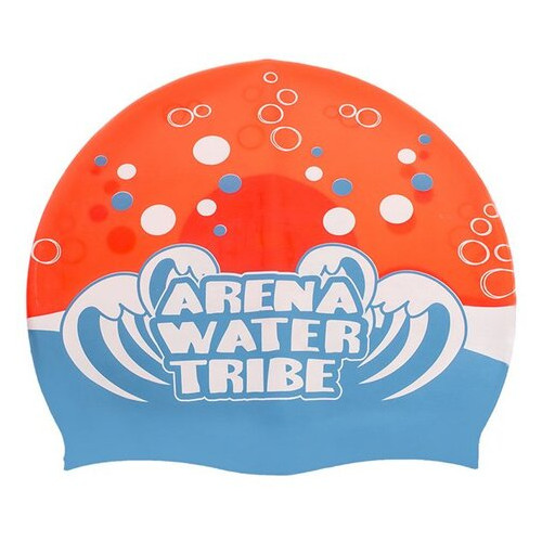 Шапочка для плавання дитяча Arena AWT Multi AR91925-20 Оранжево-блакитний (60442074) фото №2