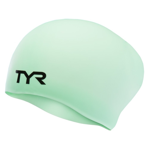 Шапочка для плавання TYR Long Hair Wrinkle Free Silicone Cap Mint (LCSL-332) фото №1
