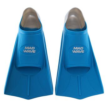 Ласти тренувальні із закритою п'ятою Mad Wave Fins Training M074710 31-33 Синій (60444211) фото №3