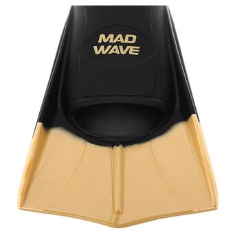 Ласти тренувальні із закритою п'ятою Mad Wave Fins Training M074710 33-34 Золотий (60444211) фото №3