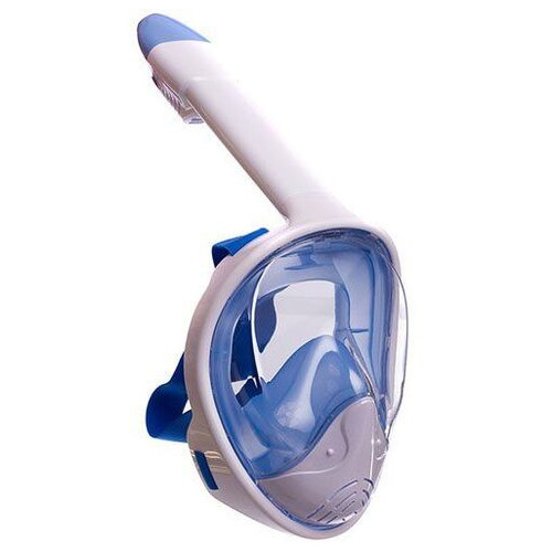 Маска для снорклінгу з диханням через ніс FDSO YSE S/M Біло-синій (60508038) фото №1