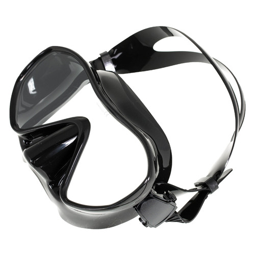 Безкаркасна чорна маска підводного плавання Marlin фото №3