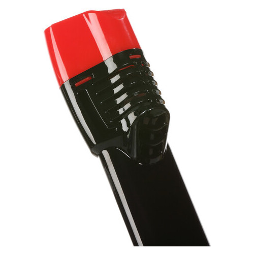 Трубка Seagard Easybreath для полнолицевой маски для плавания, 24 см L/XL Черно-Красный фото №2